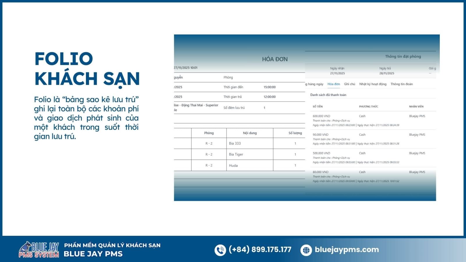 Folio khách sạn là gì